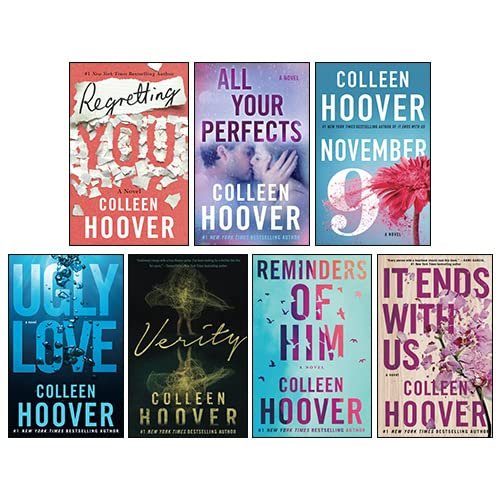 It Ends With Us, Verity, Reminders of Him, Ugly Love, November 9, All Your Perfects, Regretting You 7 Books Collection Set By Colleen Hoover Paperback