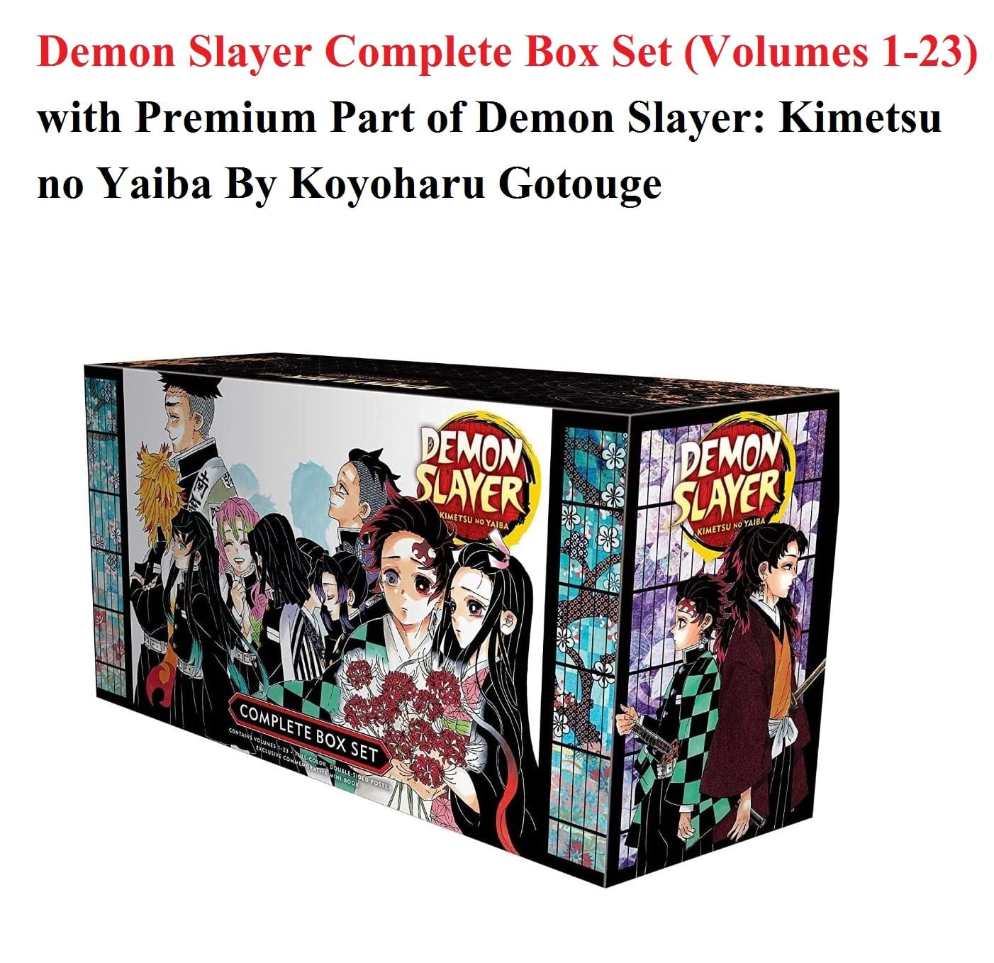 Demon Slayer Complete Box Set (Volumes 1-23) with Premium Part of Demon Slayer: Kimetsu no Yaiba By Koyoharu Gotouge Paperback