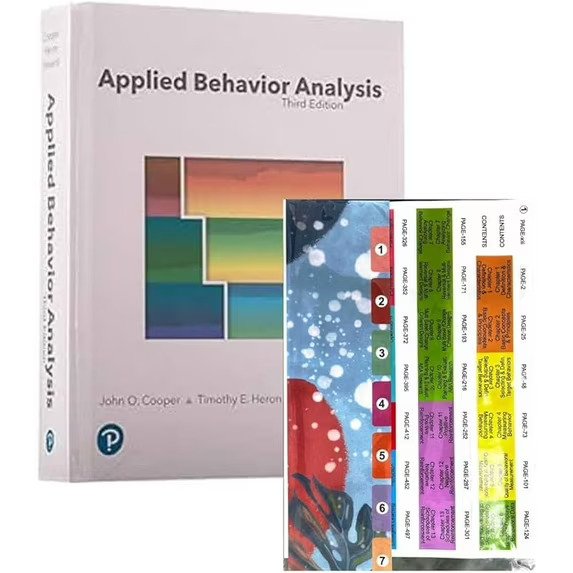 Applied Behavior Analysis 3rd Edition Hardcover Book with Free Index TABS of Applied Behavior