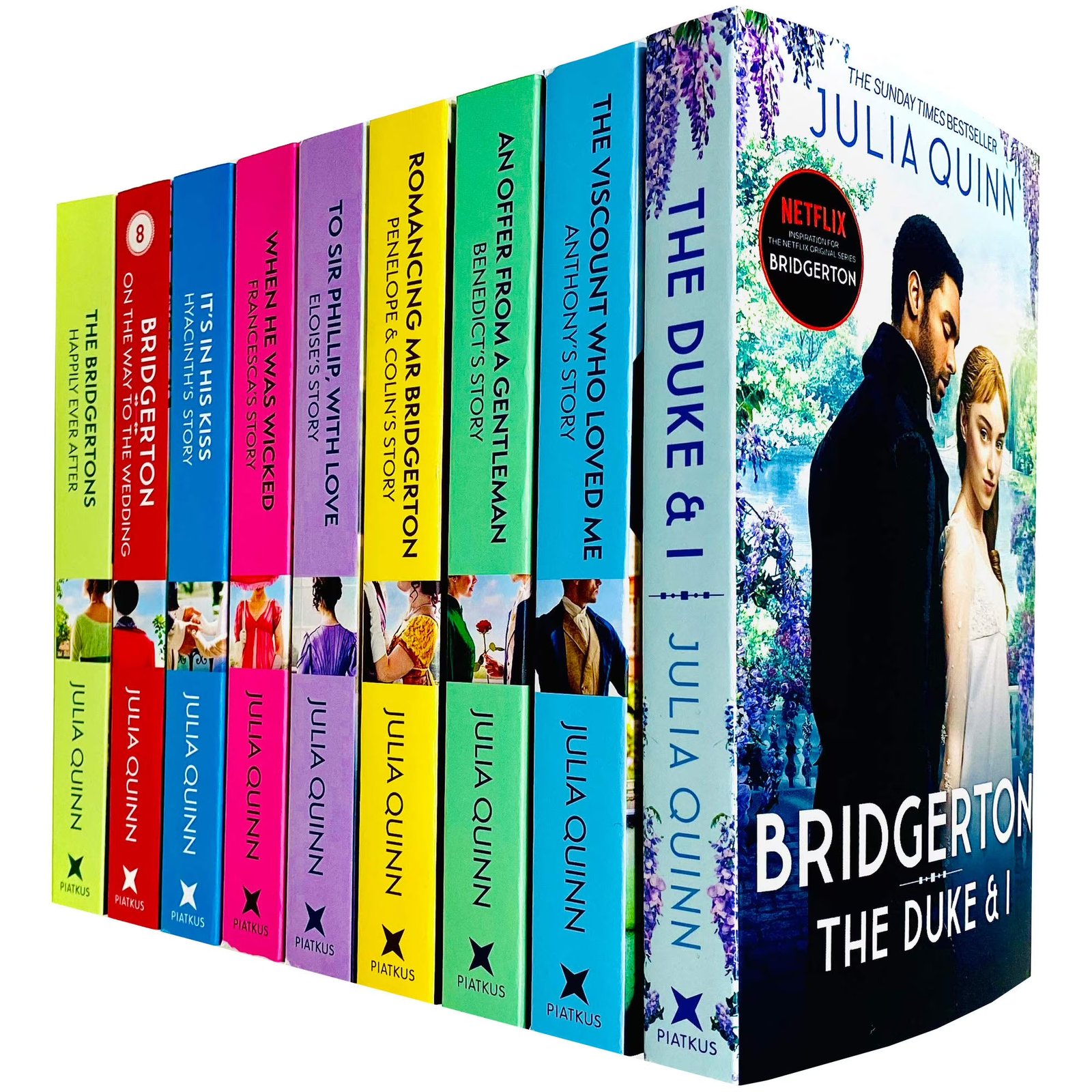 Julia Quinn Bridgerton Family Complete Collection – 9 Bestselling Romance Novels