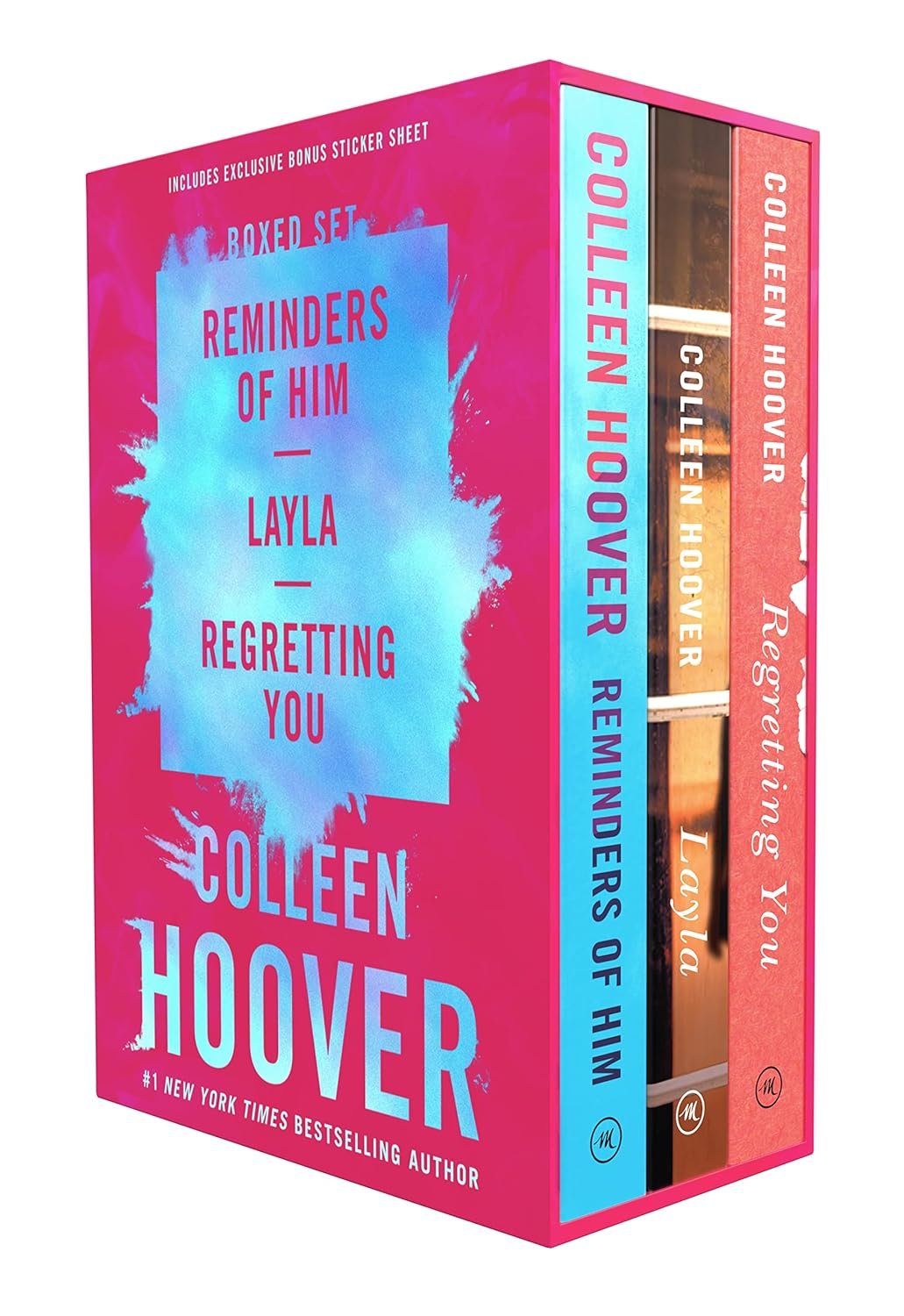 Colleen Hoover 3-Book Boxed Set: Reminders of Him, Layla, Regretting You Paperback