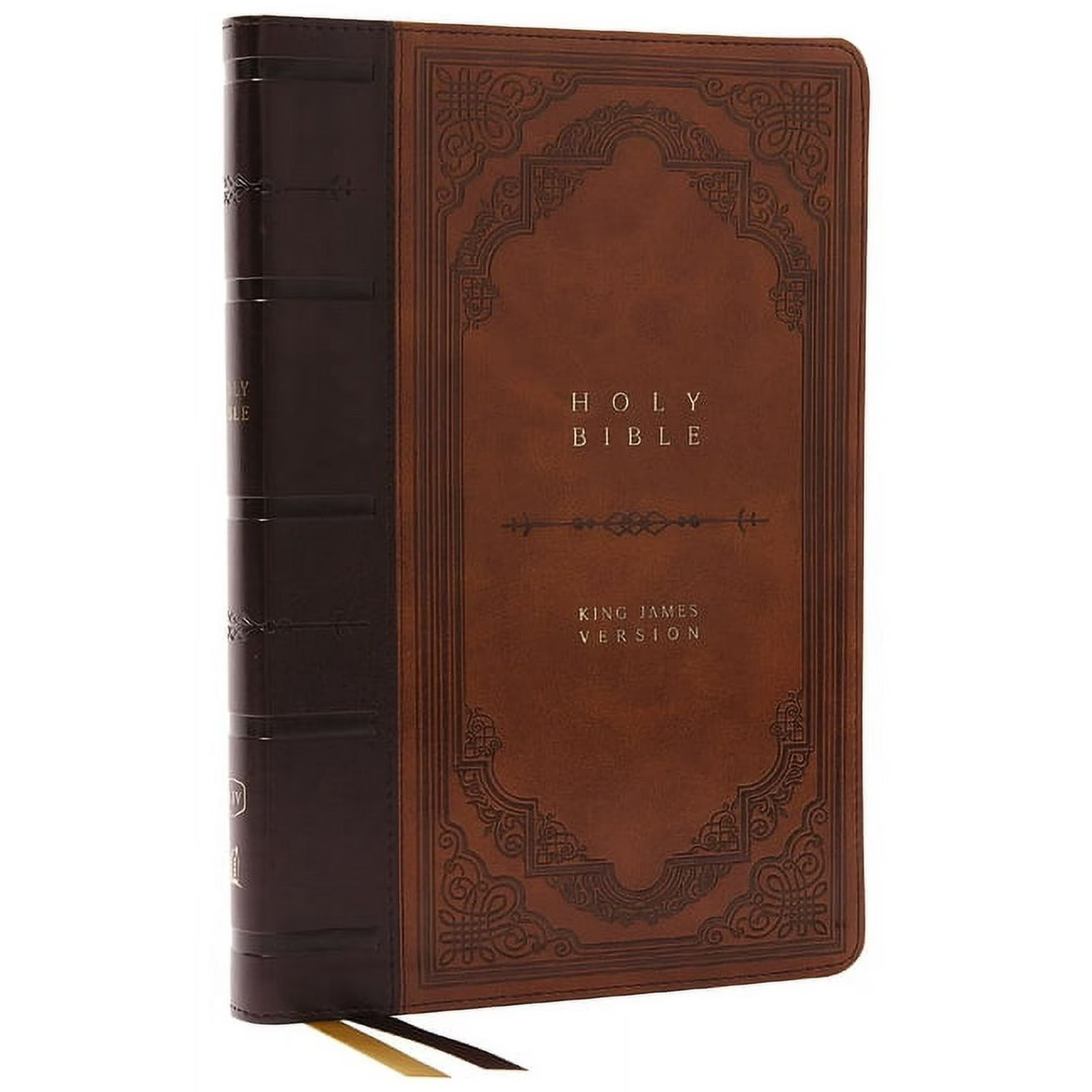 KJV Holy Bible: Giant Print Thinline Bible, Brown Leathersoft, Red Letter, Comfort Print: King James Version (Vintage Series) (Other) 978-1400332199