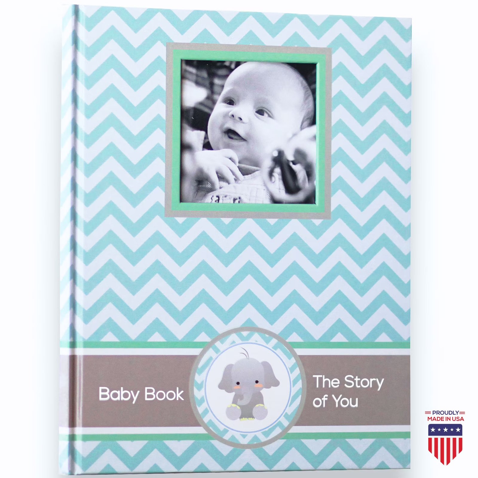 Baby Memory Book - Newborn Journal Baby First Year Book Album - Baby Shower Book Gift Keepsake Milestone