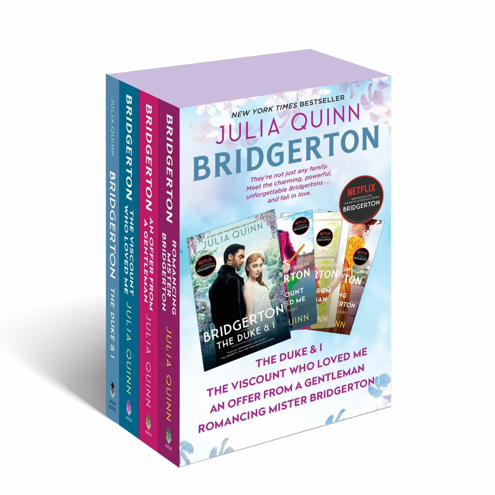 Bridgerton Boxed Set 1-4: The Duke and I/the Viscount Who Loved Me/an Offer from a Gentleman/Romancing Mister Bridgerton (Hardcover)