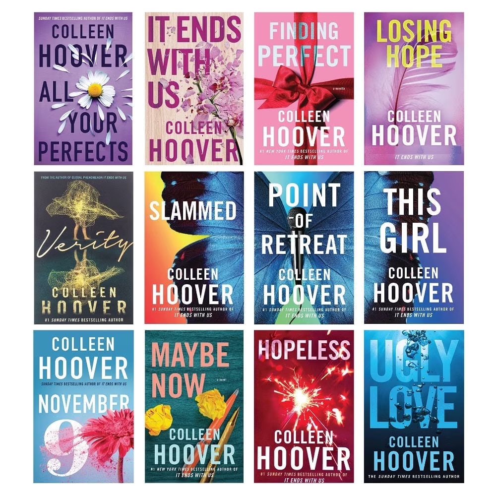 Colleen Hoover Collection 12 Book Set (It Ends With Us, Ugly Love, November 9, V