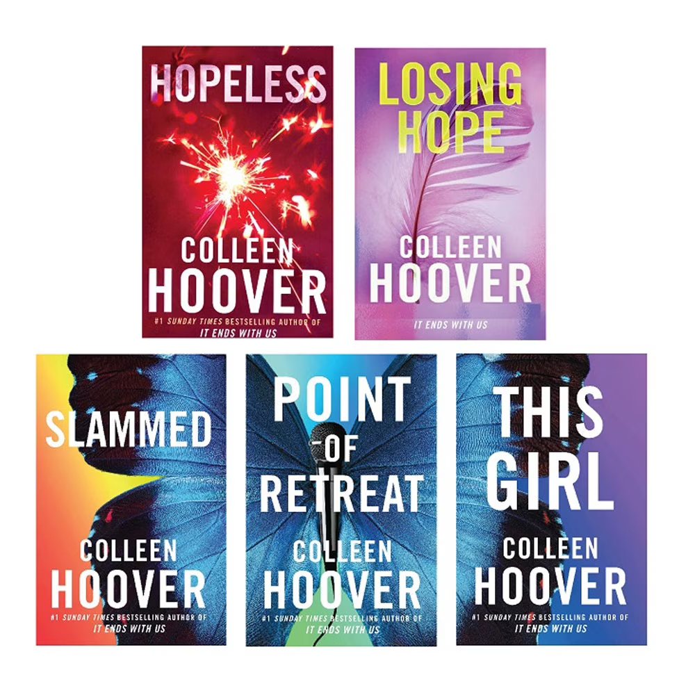 Colleen Hoover Collection 5 Book Set (Slammed, Point of Retreat, This Girl, Hope