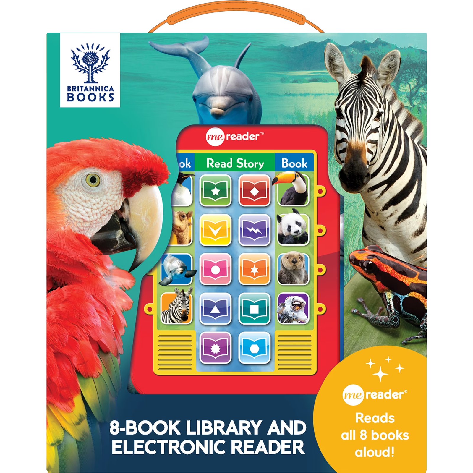 Encyclopedia Britannica Kids - Me Reader Electronic Reader and 8 Sound Book Library - Animals and Space - PI Kids