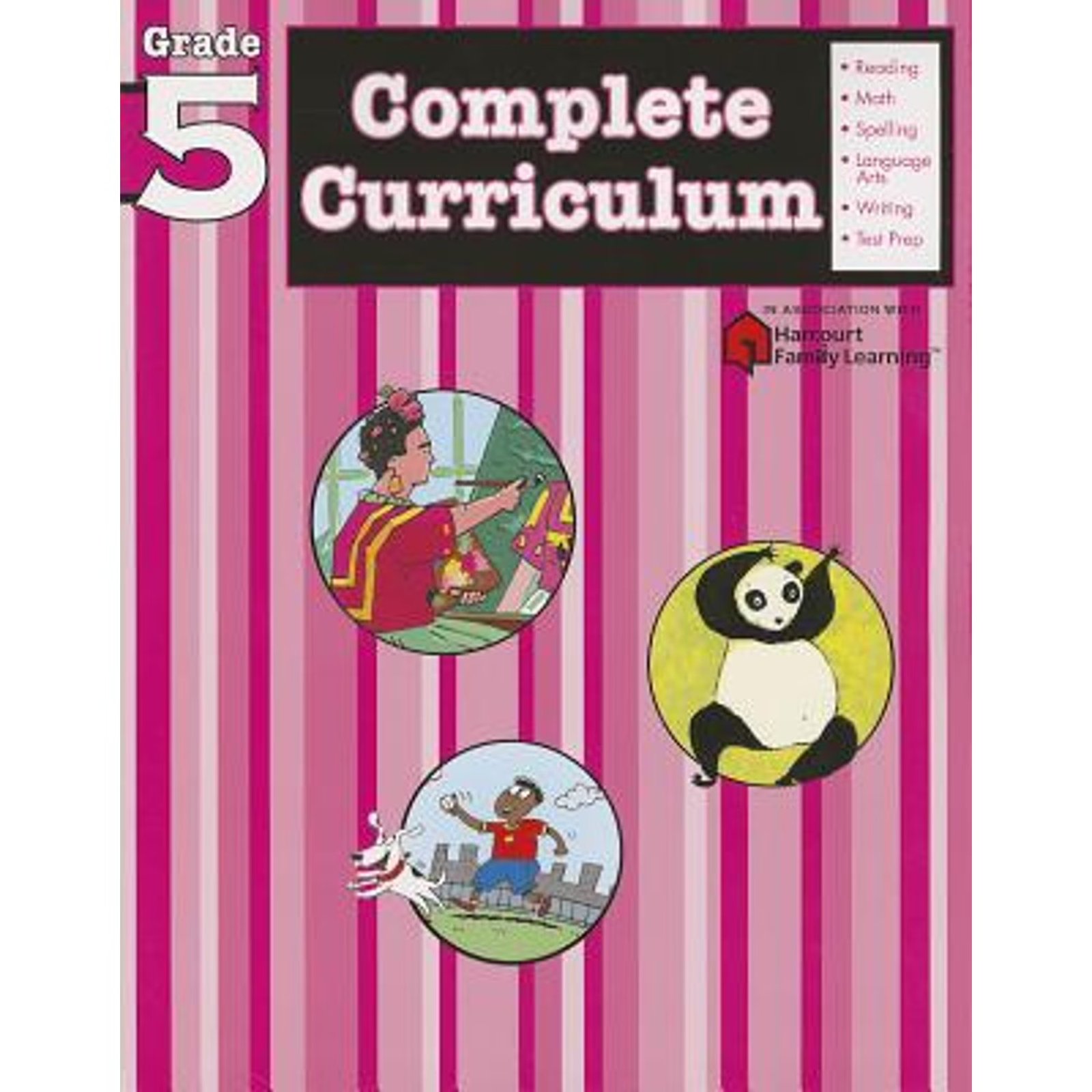 Flash Kids Harcourt Family Learning Complete Curriculum: Grade 5, (Paperback) 978-1411498808