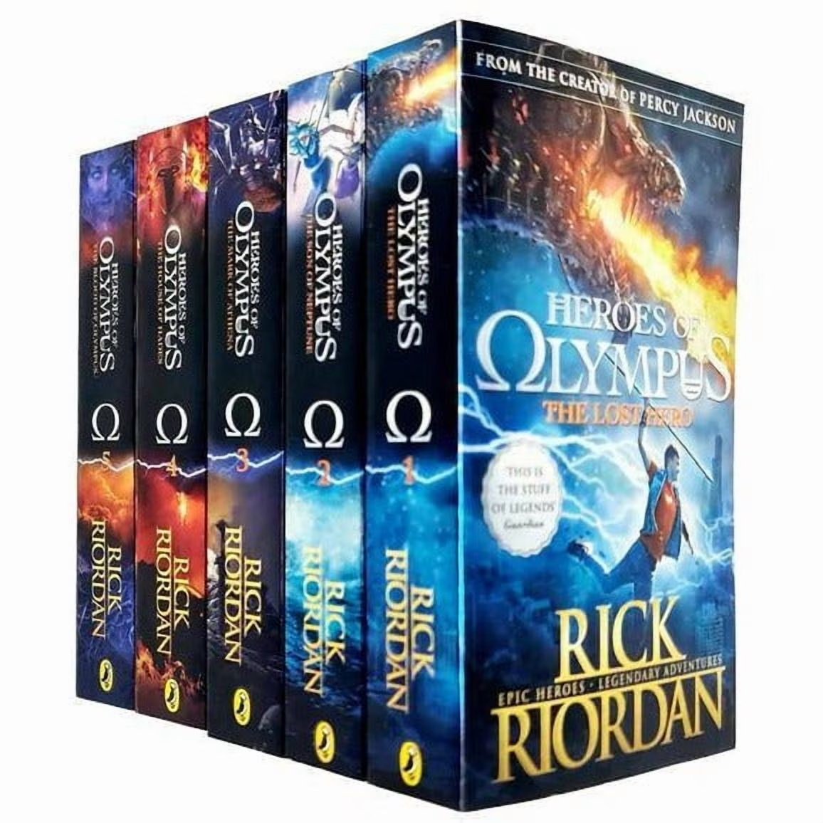 Heroes of Olympus Complete Collection (Paperback) by Rick Riordan 978-9123983711
