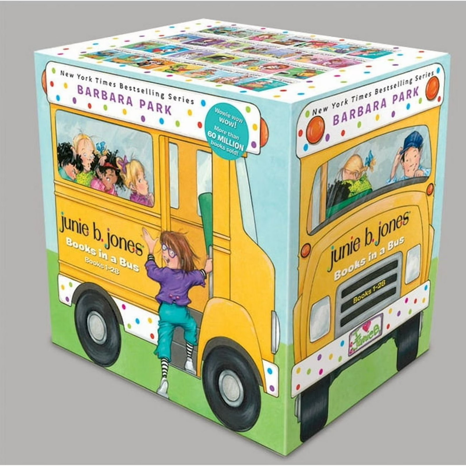 Junie B. Jones: Junie B. Jones Books in a Bus 28-Book Boxed Set : The Complete Collection: Books 1-28 (Paperback) ‎ 978-1101938591
