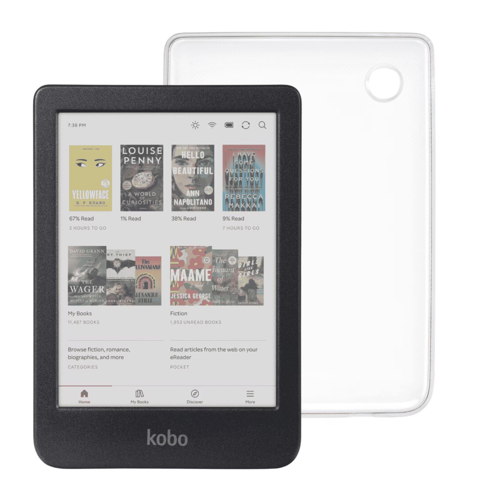 Kobo Clara Colour eReader with Case Bundle (Clear Case, Case Bundle) ‎B0D2DWVDPL