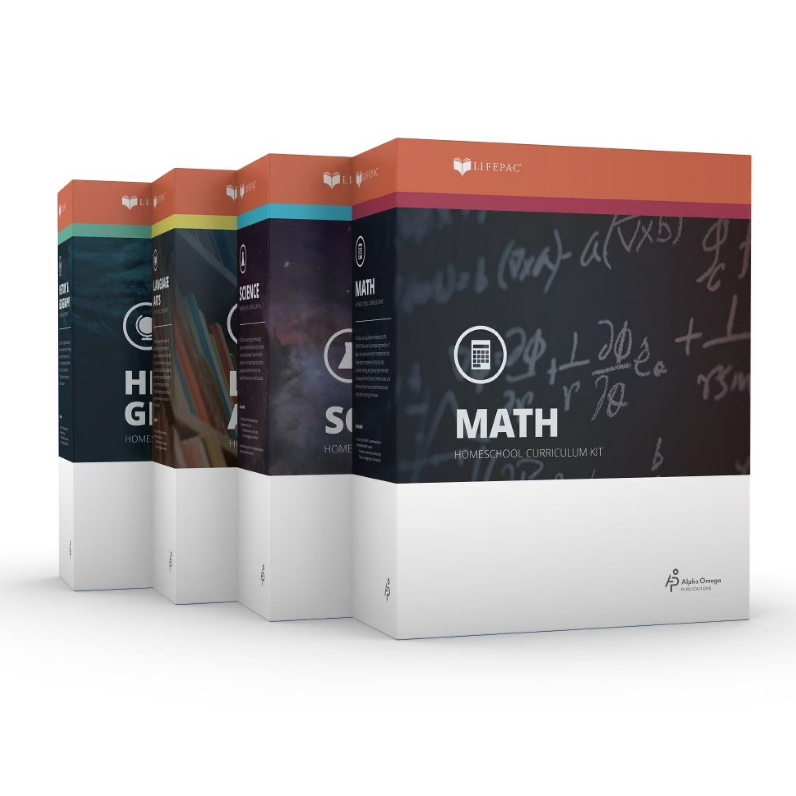 LIFEPAC 12th Grade 4-Subject Set by Alpha Omega Publications (Paperback) 978-0740325281