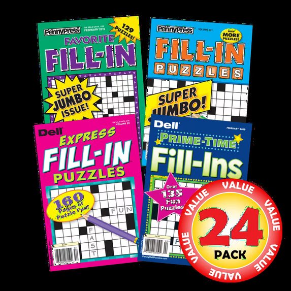 Penny Dell Favorite Fill-In Puzzle 24-Pack (Paperback)