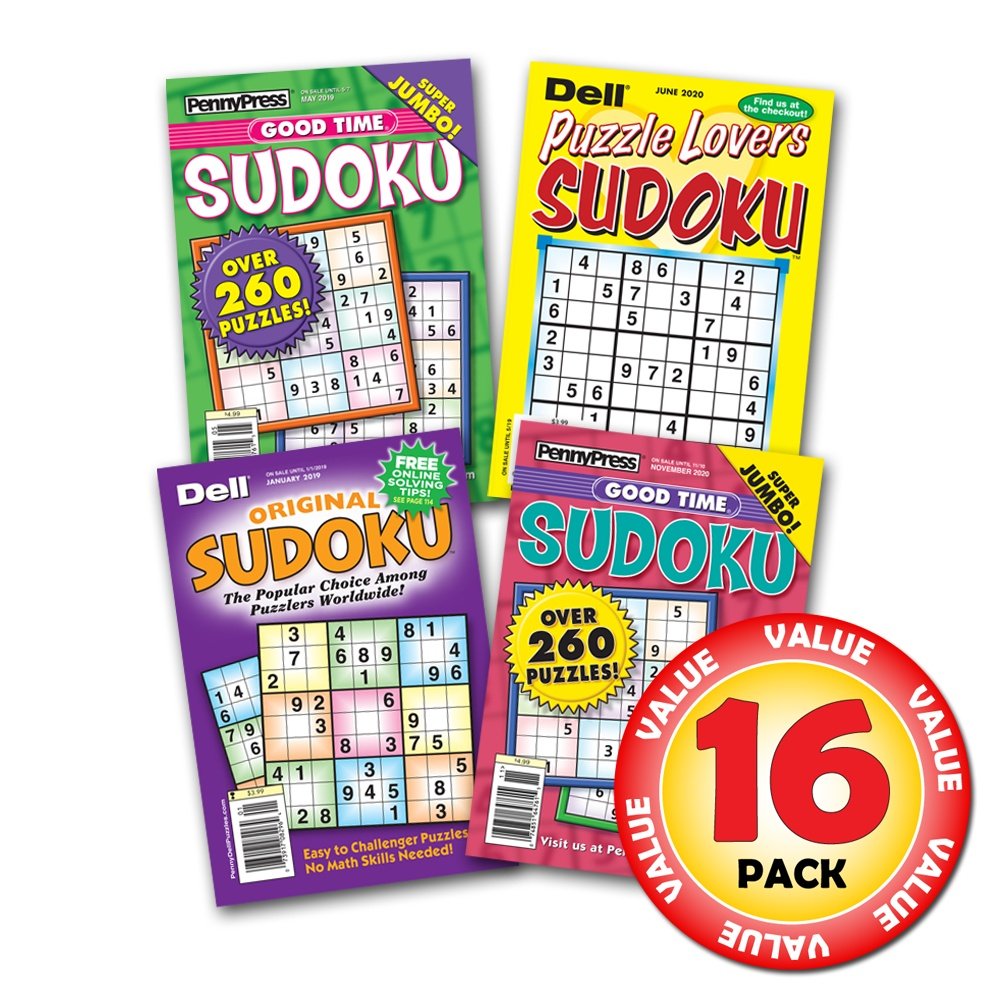 Penny Dell Favorite Sudoku Puzzles 16-Pack (Paperback)