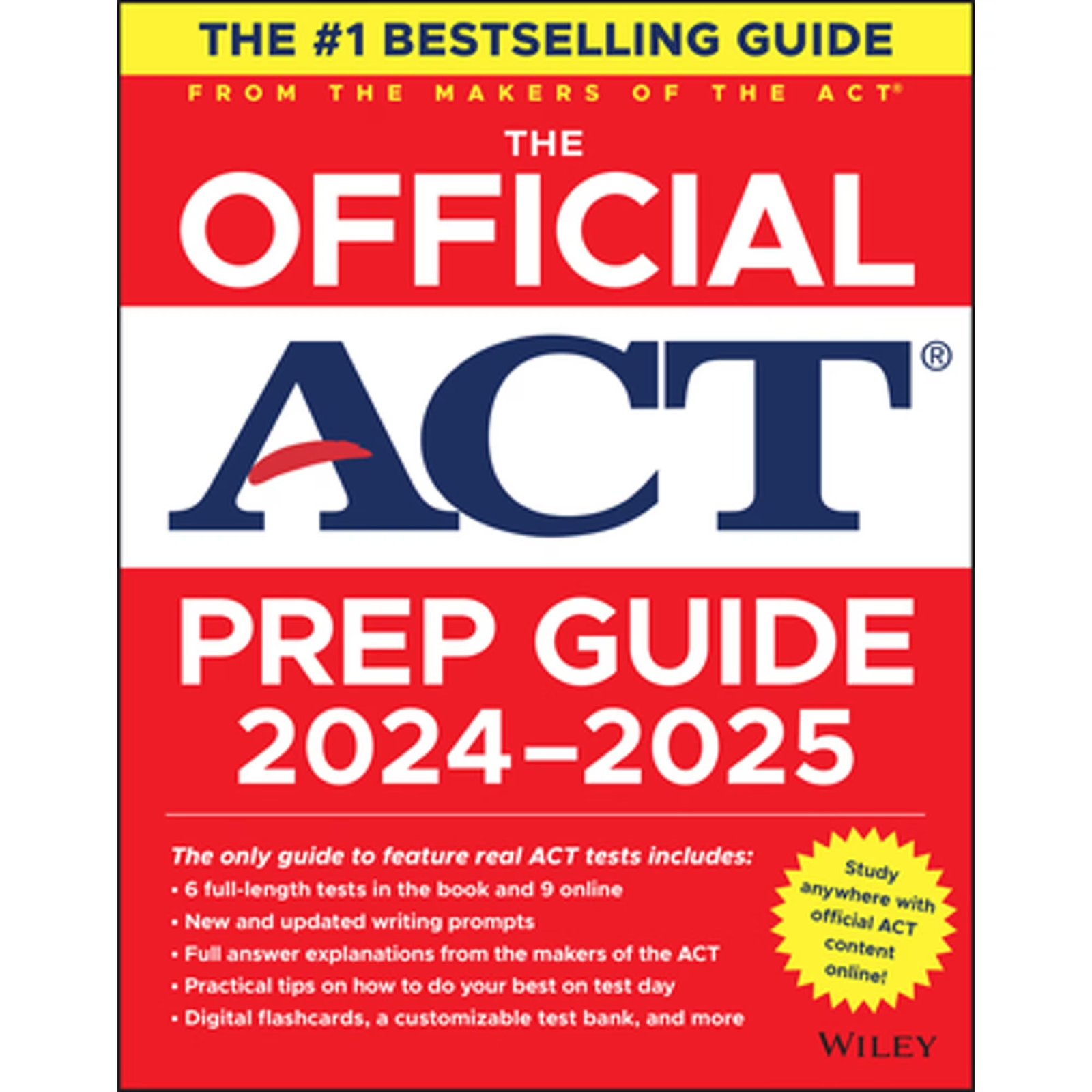 The Official ACT Prep Guide 2024-2025, (Paperback) 978-1394259915